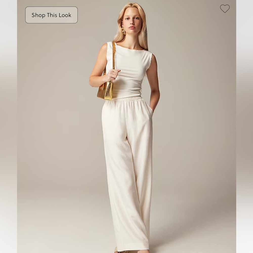 J. Crew Ecru Stratus Pant